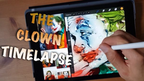 The clown timelapse drawing
