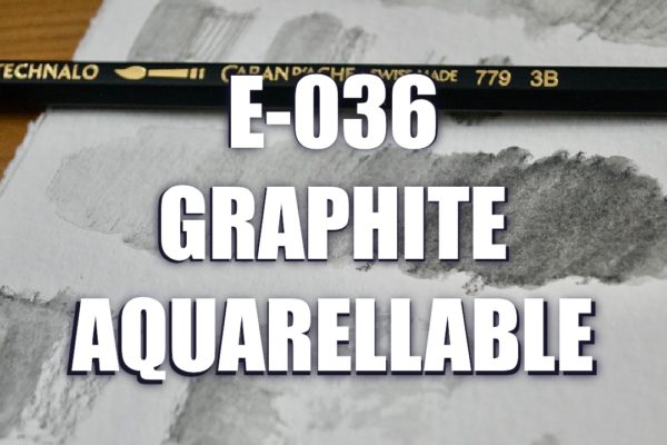 E036 – Graphite Aquarellable