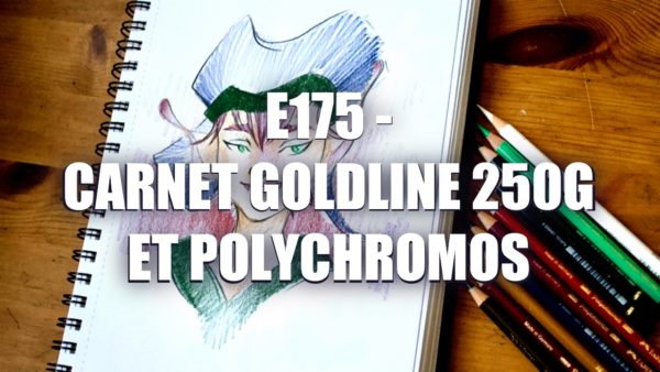 E175 – Carnet Goldline 250g et Polychromos