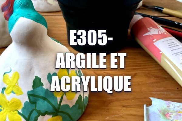 E305 – Argile et Acrylique