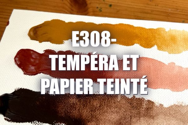E308 – Tempéra et Papier teinté