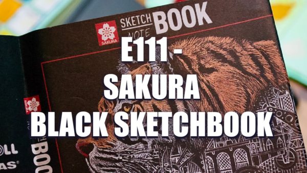E111 – Sakura Black Sketchbook