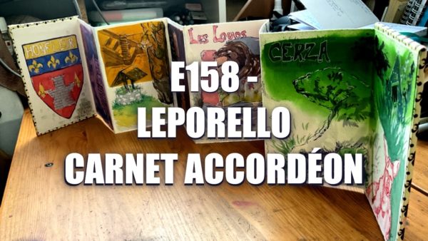 E158 – Leporello Carnet Accordéon Fait Main