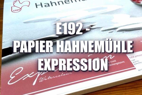E192 – Papier Aquarelle Hahnemühle Expression