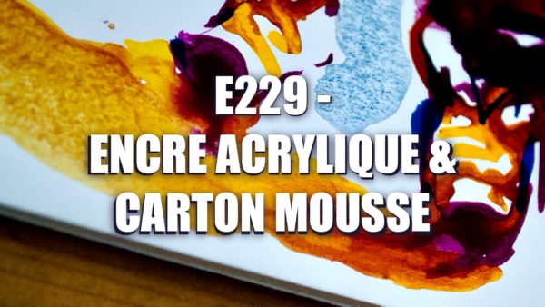 E229 – Encre Acrylique & Carton Mousse