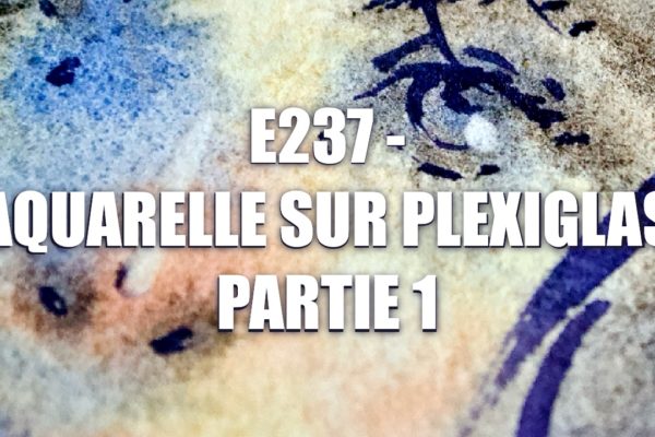 E237 – Aquarelle sur Plexiglas Partie 1