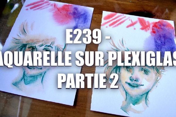 E239 – Aquarelle sur Plexiglas Partie 2