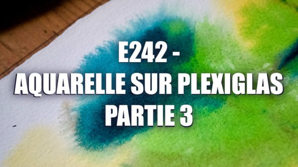 E242 – Aquarelle sur Plexiglas Partie 3