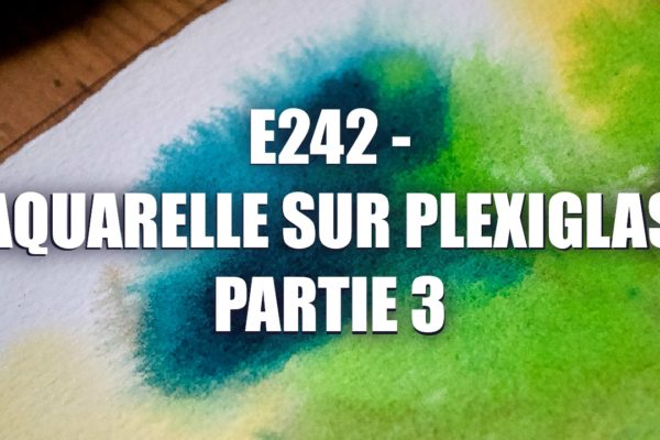 E242 – Aquarelle sur Plexiglas Partie 3