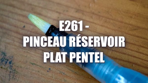 E261 – Pinceau Réservoir Plat Pentel