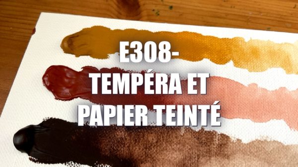 E308 – Tempéra et Papier teinté